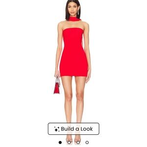 REVOLVE Strapless Red Mini Dress with Neckband